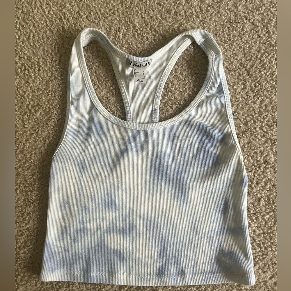 Forever 21 Cropped Racerback Tank